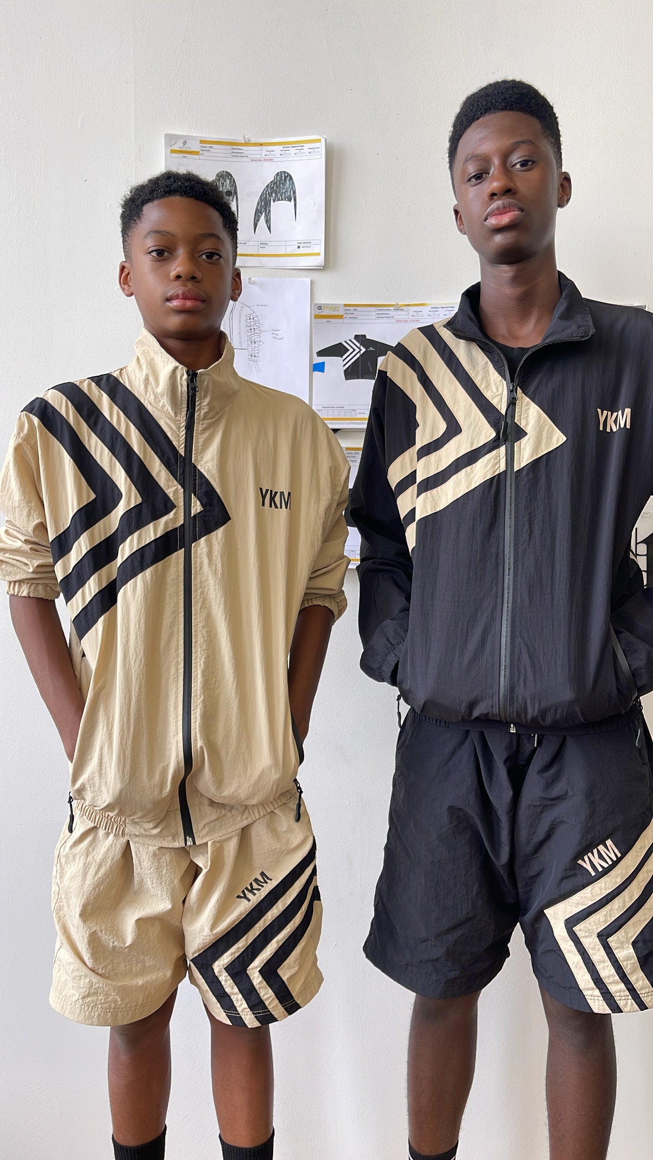YKM Windbreaker Shorts C/B