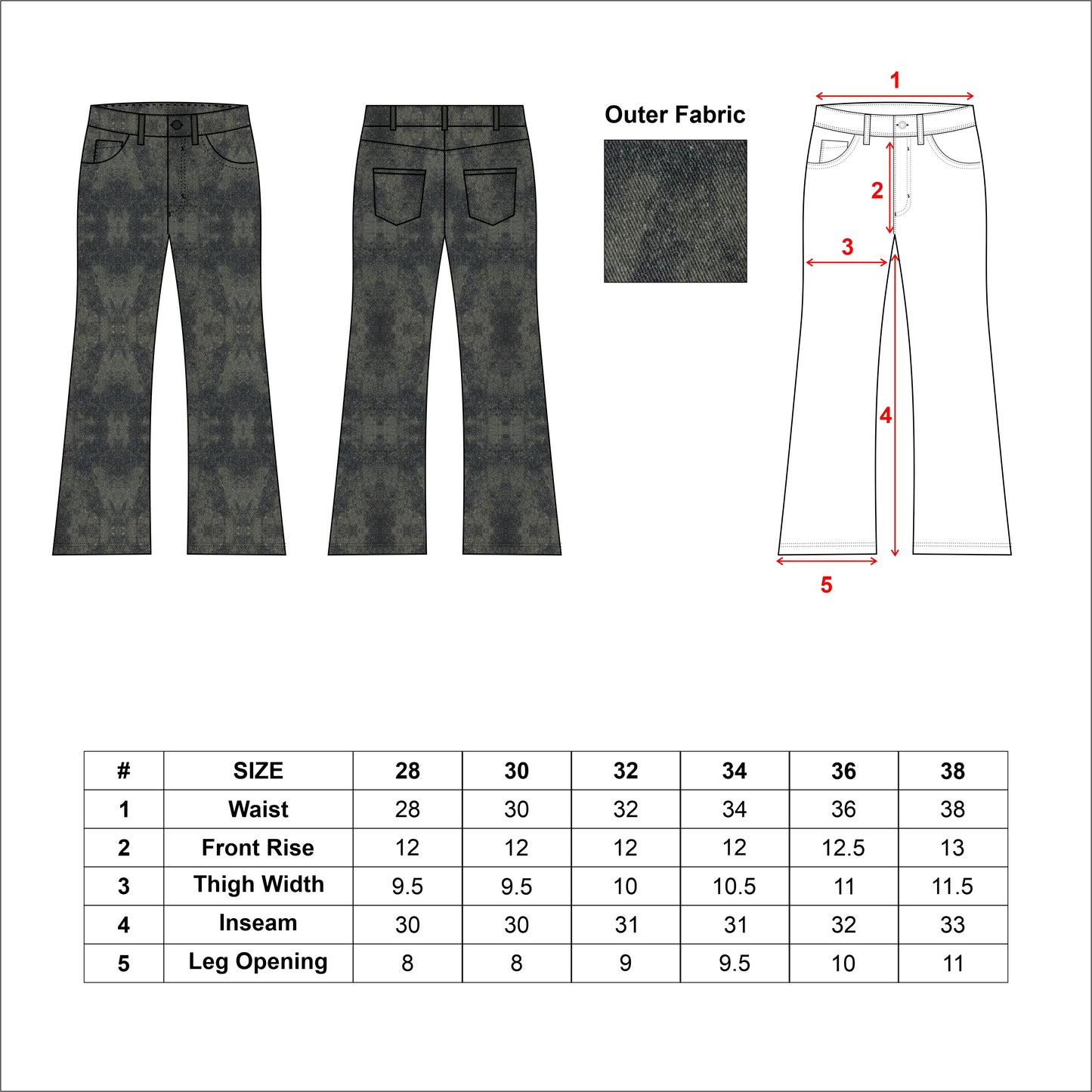 Moss Denim Suruali