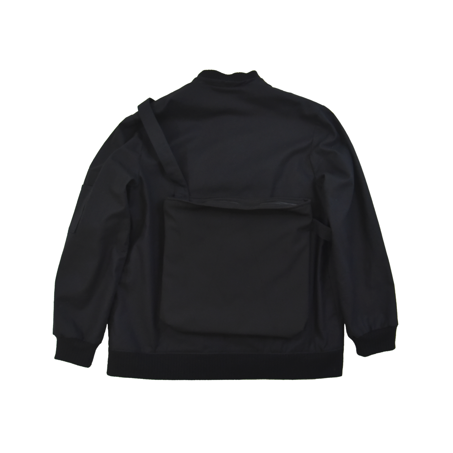 Technical Bomber Jacket with Detachable Bag & Hood