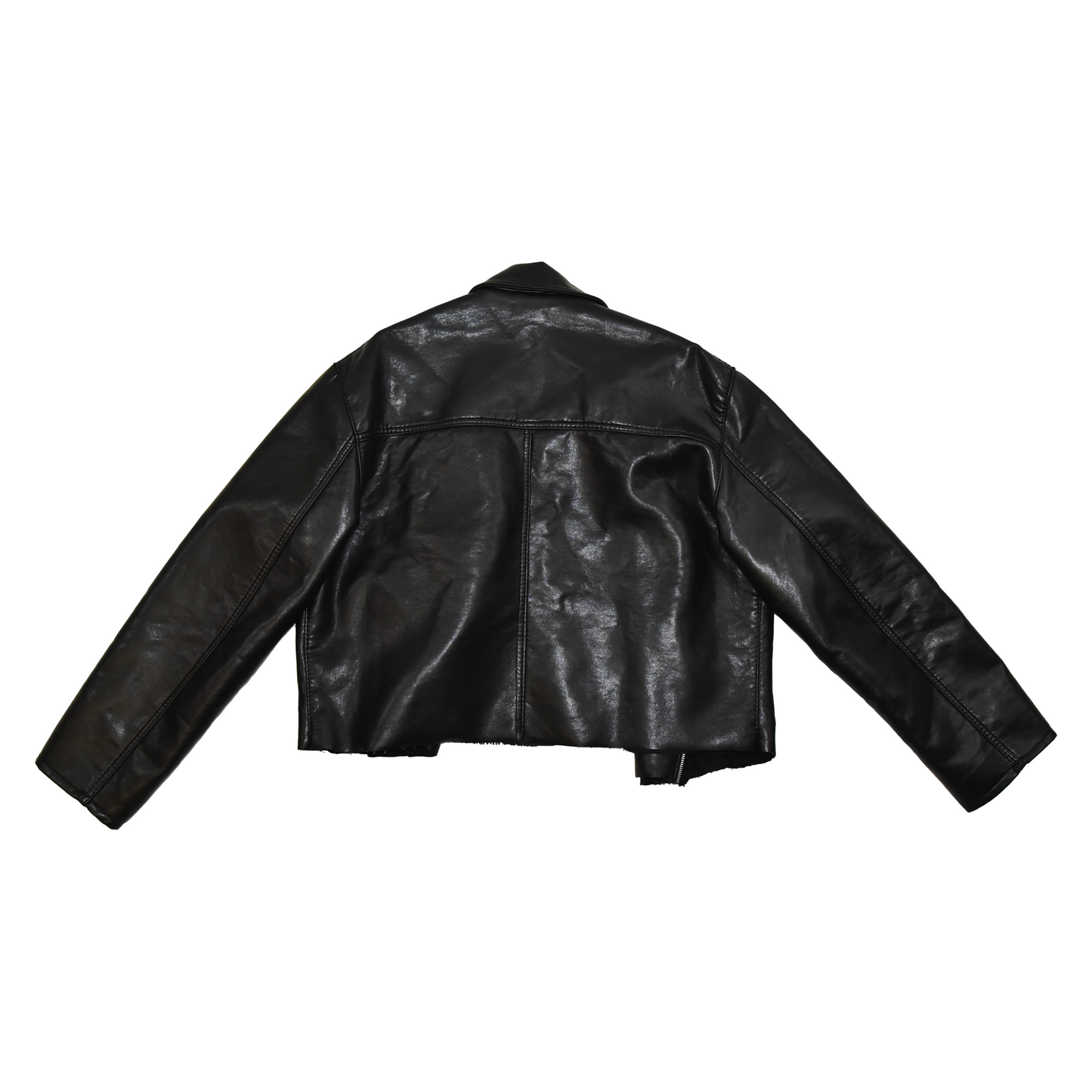 Cropped Leather Jacket