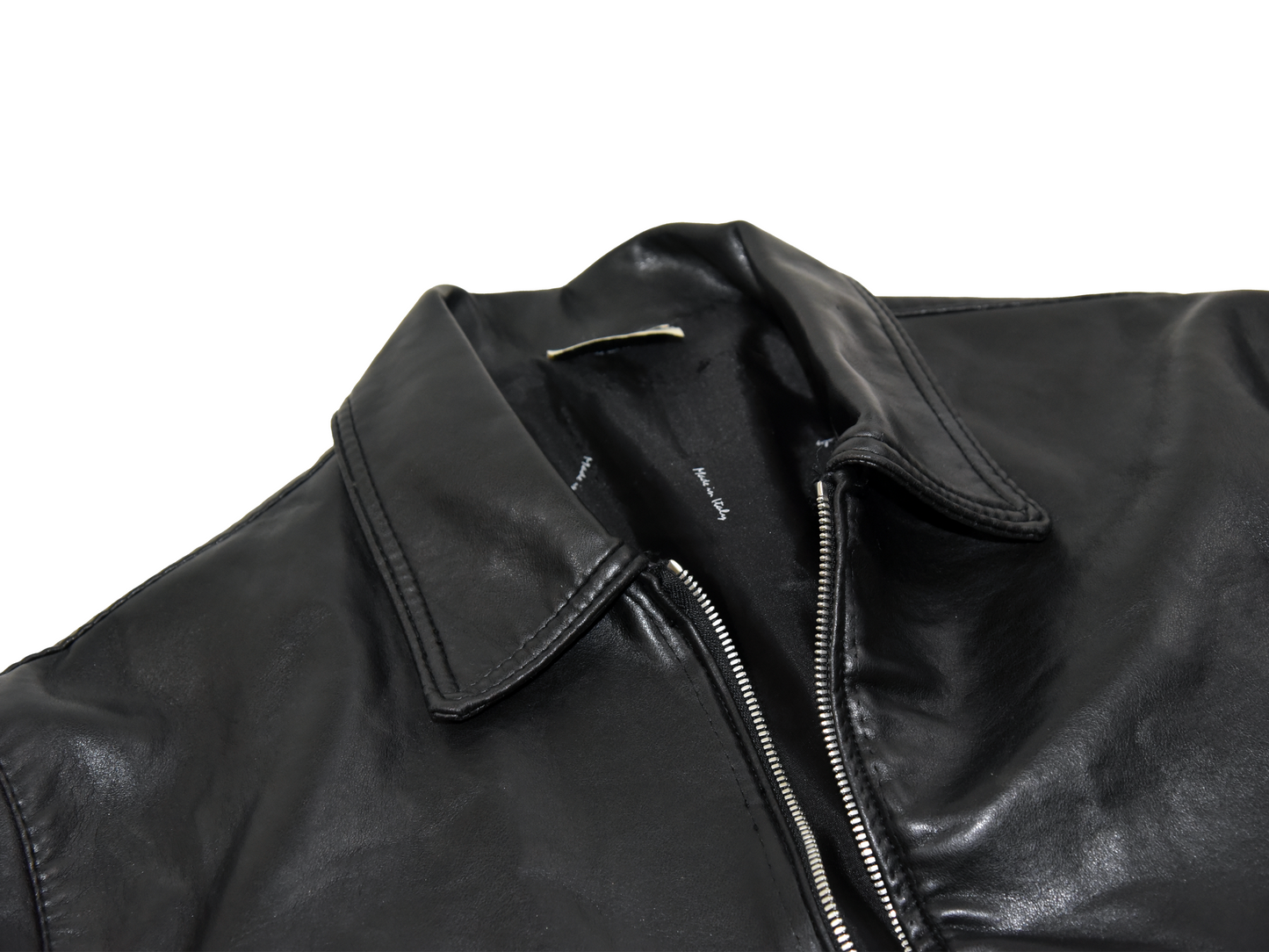 Cropped Leather Jacket